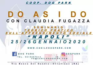 Locandina del corso SEMINARIO DO AS I DO - CLAUDIA FUGAZZA